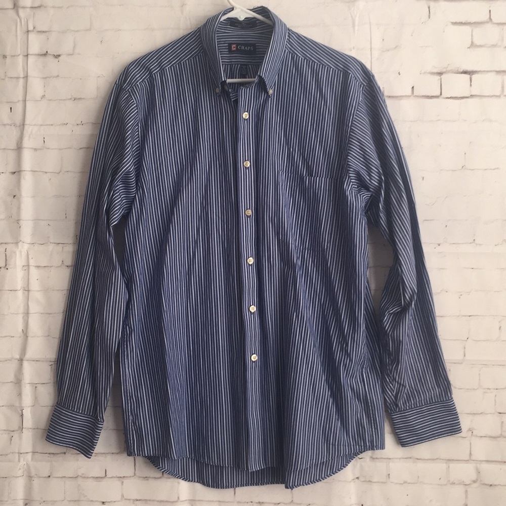 Chaps Button Down Wrinkle Free In Large - image 1